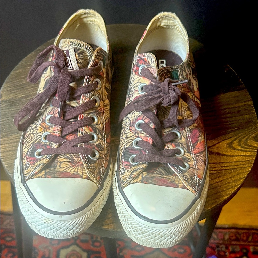 Converse Multicolor Floral Sneakers